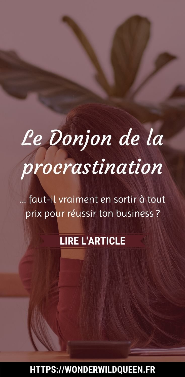 LE DONJON DE LA PROCRASTINATION 🩸 #procrastination #organisation #entrepreneurduweb